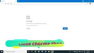 GOOGLE CHORME AW SNAP ERROR CODE STATUS INVALID IMAGE HASH FIX