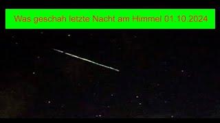 Was geschah letzte Nacht 01.10.2024