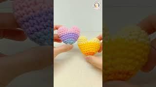 Amigurumi Heart | Full video tutorial is on my channel | Crochet Heart | 心心鈎針