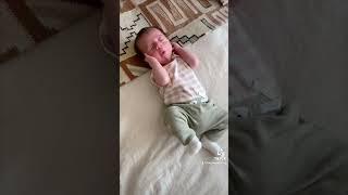 My Cute Sleepy Stretching Newborn! #shorts #shorts2023