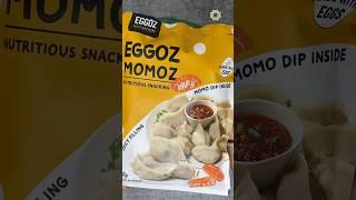 Trying the #Egg Bhurji #Momos by Eggoz! #frozenmomos #eggmomos
