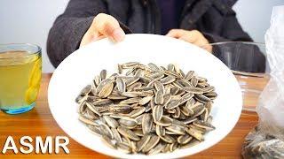 ASMR Eating Sunflower Seeds 嗑瓜子催眠声音 No Talking 咀嚼音