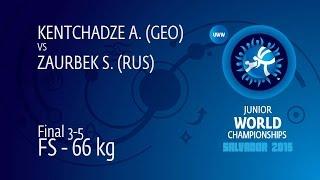 BRONZE FS - 66 kg: S. ZAURBEK (RUS) df. A. KENTCHADZE (GEO), 9-4