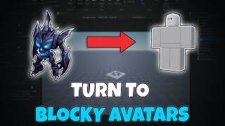 How to turn any Roblox Avatar to Blocky Avatar in your game in Roblox Studio 2025