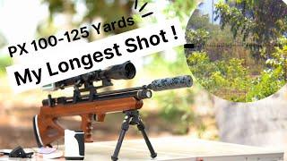 PX100 -125 Yard Shot | My Longest Shot !!!  | Ecoshot Targets ar 125 yards and 107 Yrds