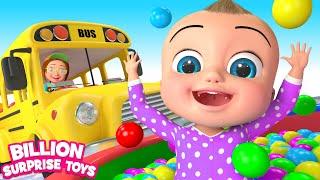 Wheels on the Bus Cartoon for Kids - BillionSurpriseToys Learn English Songs for Kids & Cartoon