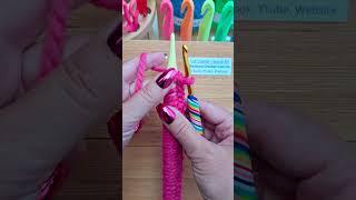 Crochet Hook Cast On in Knitting #shorts