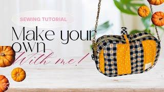 Halloween sewing project DIY idea | How to make a pumpkin purse