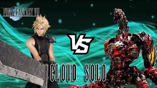 Final Fantasy VII - Cloud Solo VS Ruby Weapon (No Spells or Summons)