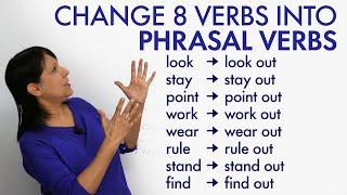 Phrasal Verbs: Add “OUT” to change the meaning of these 8 verbs