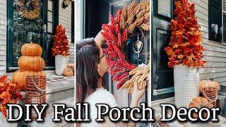 FALL PORCH DECOR 2024 | FALL DIY | FRONT PORCH STYLING IDEAS | DECORATE WITH ME FOR FALL