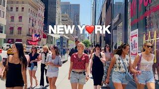 [4K]NYC Summer Walk5th Ave in Midtown ManhattanHot Friday in New York City | July 2024