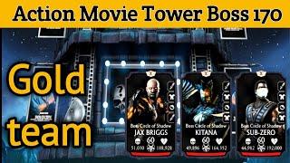 action movie tower 170 boss battle| MK MOBILE| best talent setting