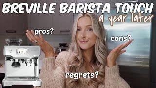 BREVILLE BARISTA TOUCH A YEAR LATER: regrets, pros, cons, + how I pull the perfect espresso shot