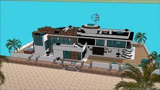 Плавучий дом симс 3  floating houses with basement floating house sims 3 like Build 3D model in Mosc