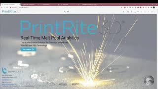 PrintRite3D Quality Assurance Additive Manufacturing Demo