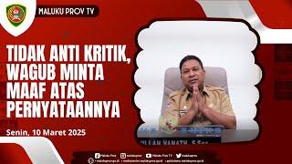 TIDAK ANTI KRITIK, WAGUB MINTA MAAF ATAS PERNYATAANNYA