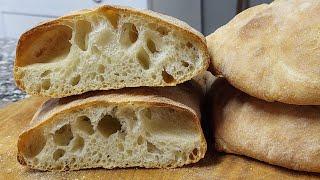 PANE CIABATTA mille bolle  (facile e veloce)