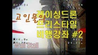 고인물의 레이싱드론 프리스타일 비행강좌 #2 - Wall Stall