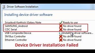 CDC Serial |SAMSUNG_Android No driver found (Driver software installation Windows 7)