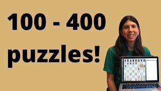 Solving 100-400 rating range puzzles!