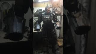 Вот они первые эмоции когда одели полную силовую броню power armor #Shorts