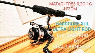 XUL Matagi TR56 0,2g-1g 173cm 34,9g Balance with Daiwa Exist LT 1000 Bulldog Rod by Kralj Bandara