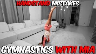 Handstand in gymnastics. Common mistakes how to do it correctly