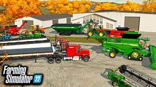 FARMING SIMULATOR 22 GIANT CORN HARVEST! (MULTIPLAYER CREW)