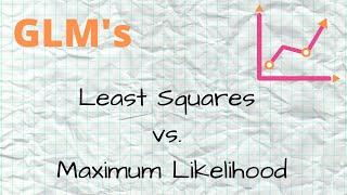 GLM Intro - 2 - Least Squares vs. Maximum Likelihood