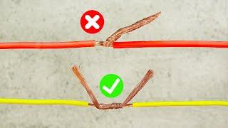 Awesome Idea! How to Twist Electric Wire Together | Properly Joint Electrical Wire