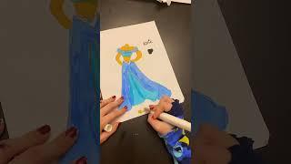 Coloring my Jasmine dress drawing  || who's dress should I draw and color next?  - #jasmine