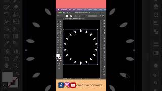 Simple Mandala Design in Adobe illustrator #shorts #adobeillustratortutorial