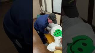 Young lady treated for back pain,disc bulge,slip disc,sciatica,severe lower back sprain,#discbulge