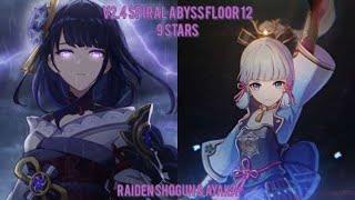 v2.4 Spiral Abyss Floor 12 9 Stars | C0 Raiden Shogun & C0 Kamisato Ayaka | Genshin Impact [AR58]