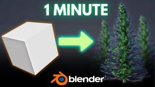 Create a Christmas Tree in Blender in 1 Minute!