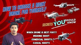 Which drone is best suited for wedding, commercial or casual shoot? | New drone selection guide 2024