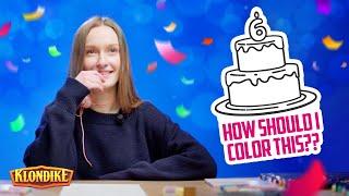 Klondike Devs Color In Birthday Cake