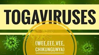 Togaviruses -Western, Eastern, & Venezuelan Equine Encephalitis viruses and Chikungunya virus