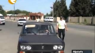 Polislə sürücülər arasında mübahisə   Samux və Qazaxda reyd Region TV   Polislə sürücülər arasında m