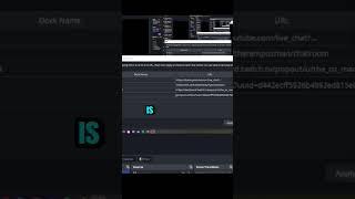 Custom URL docks for #obsstudio #tutorials #streaming #shorts