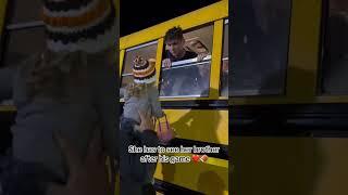 She wanted to see her brother after his Football Game ️ #shorts