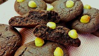 SO NICE Crunchy and Chewy Chocolate cookies. Easy Peasy Recipe