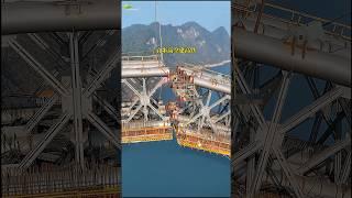 LARGEST CROSS-SEA RAILWAY BRIDGE Construction || JIANGJIE RIVER BRIDGE #engineering #construction