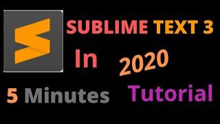 How to Download Sublime Text 3 Editor in 5 minutes  | Tutorial for Beginner  | 2020