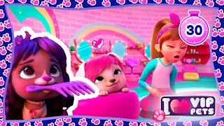  RAINBOW HAIR   COLLECTION   VIP Pets   CARTOONS for KIDS in ENGLISH 