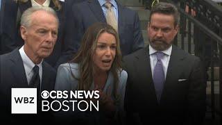 Watch Karen Read and her father speak outside court after she's acquitted of most serious charges