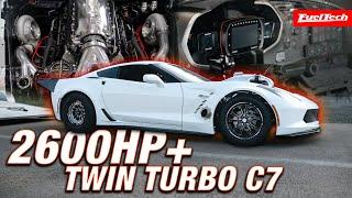 2600HP TWIN TURBO CORVETTE C7 on our HUB DYNO | Vengeance Racing