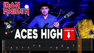 【IRON MAIDEN】[ Aces High ] cover by Masuka | LESSON | GUITAR TAB