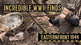 WORLD WAR 2 METAL DETECTING. WE FOUND INCREDIBLE WWII RELICS FROM BATTLEFIELD 1944. EASTERNFRONT.